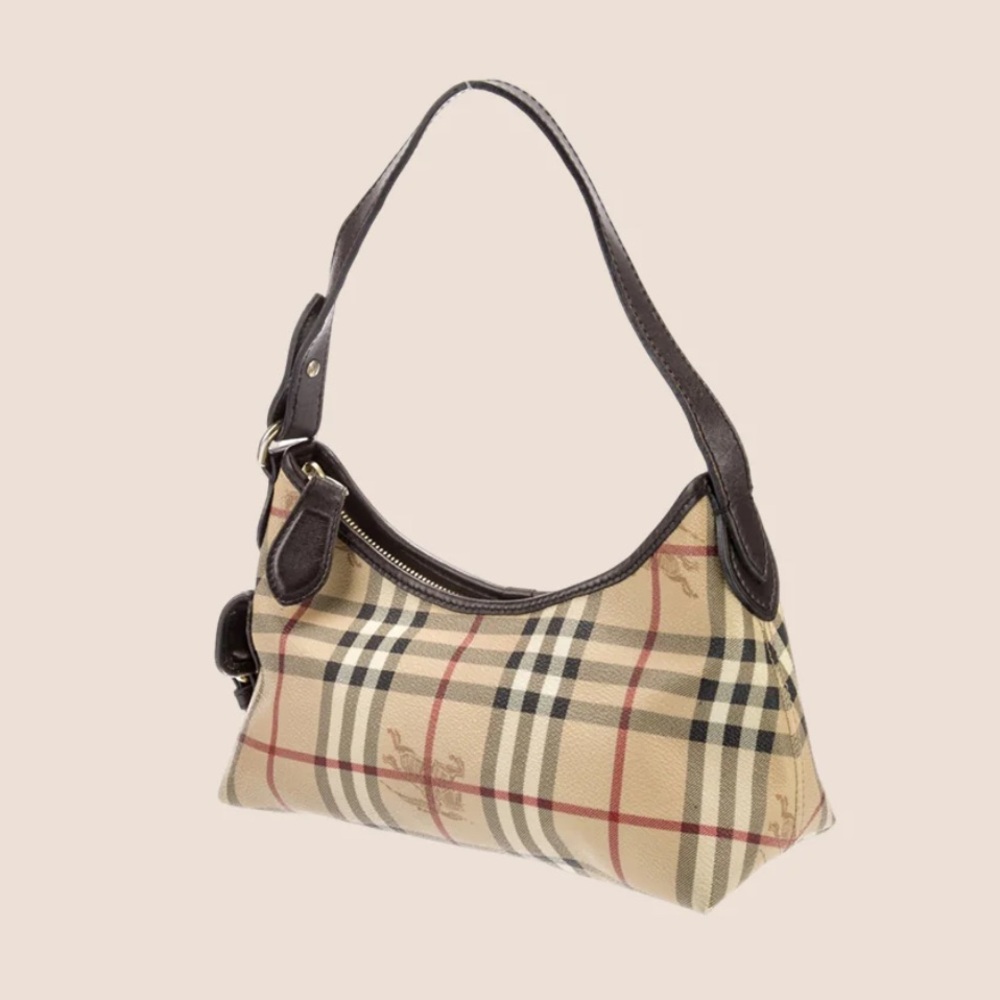 Vintage Burberry Haymarket Vintage Plaid Shoulder Bag - Picture 2 of 2